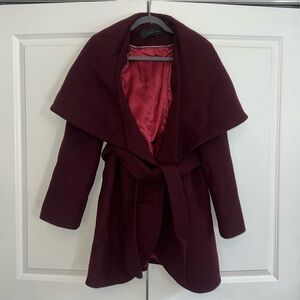NWOT Elie Tahari Marilyn Wool Wrap Coat